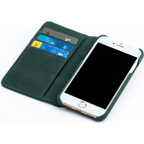 Flap style Protective Cover For Apple iPhone 8 SE Crazy horse leather Brand mobile phone bag Phone Cases case l