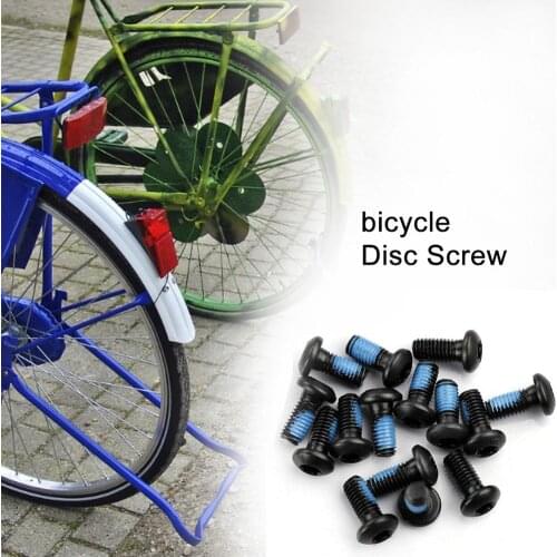 12 PCS Per Set Bicycle Disc Mounting Screws T25 Head Screws Stainless Steel T25 Mountain Bike Brake Disc Bolts Screw