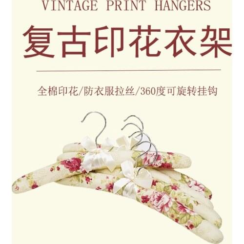 5pcs/Lot Padded Coat Hangers for Sweaters Clothes for Women Satin Canvas Covers for Adults Wedding Bridesmaid