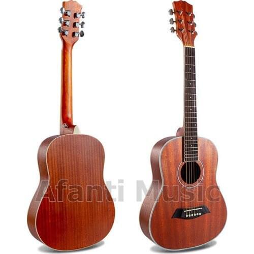 Afanti Music 34 inch Travel style all Sapele wood Acoustic guitar (WY-008S)