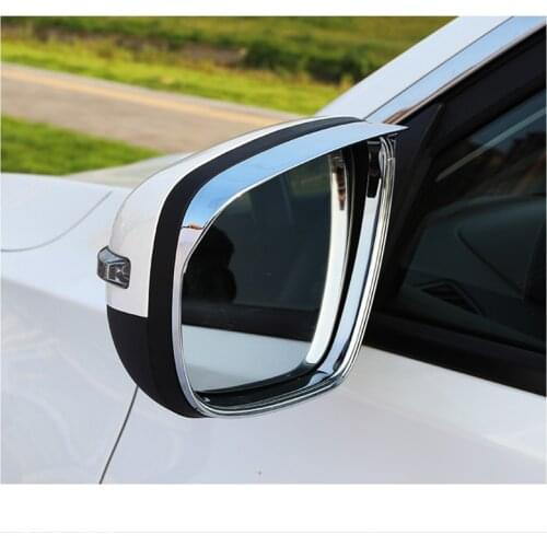Car Rearview Mirror Rain Visor Frame Holder Chrome Decoration for Chery Tiggo 8 2018 2019 2020 2021 Tiggo8 Pro Accessories Auto
