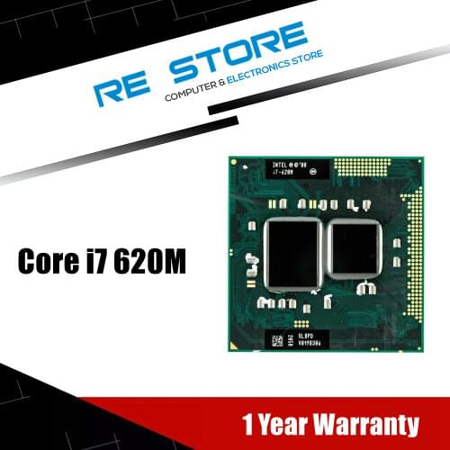 Intel Core i7 620M 2.66 GHz Dual-Core Processor Socket G1 Mobile CPU