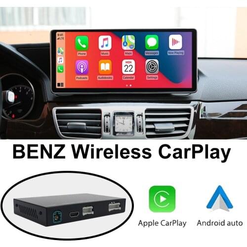 Wireless CarPlay /Android Auto decoder box for Mercedes Benz C/E Class NTG4.5 NTG5.0 support rear view camera