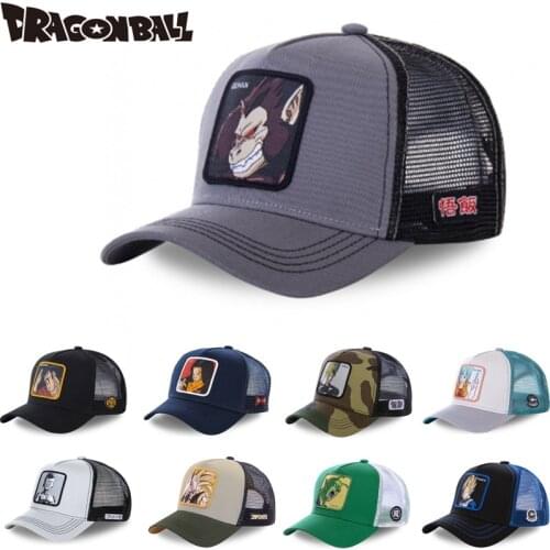 New Brand DRAGON BALL animation All Styles Snapback Cotton Baseball Cap Men Women Hip Hop Dad Mesh Hat Trucker Hat Dropshipping