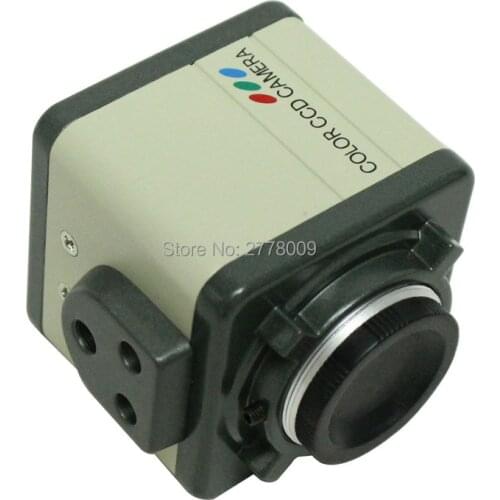 800TVL 1/3" CCD Digital Industry Microscope Camera Set CS C-Mount Lens Support BNC Color Video Output F SMD BGA PCB Soldering