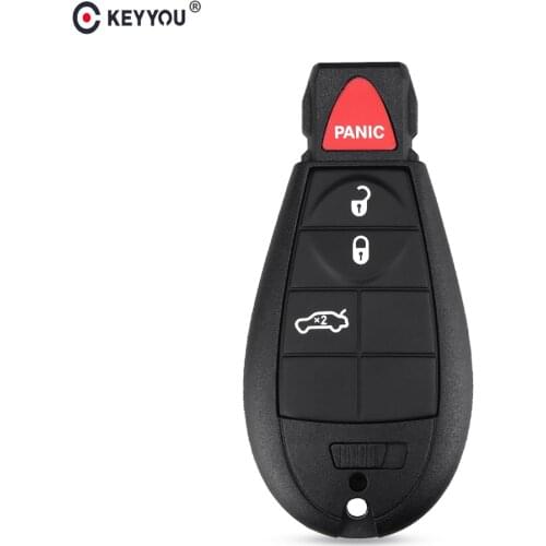 KEYYOU Remote Smart Car Key Shell Case 3 Button For Jeep Cherokee Dodge Charger Magnum Caliber Challenger Chrysler 300 2008-2012