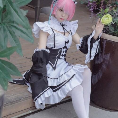 Ecoparty Japan Anime Cosplay Maid Dress Cosplay Party Costume for Women costume maid
