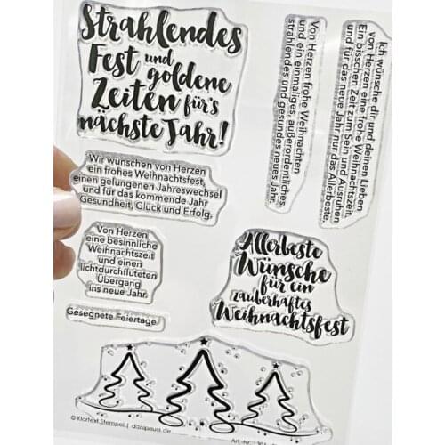 German Transparent Clear Silicone Stamp Seal for DIY scrapbooking photo album Decorative clear stamps A1141