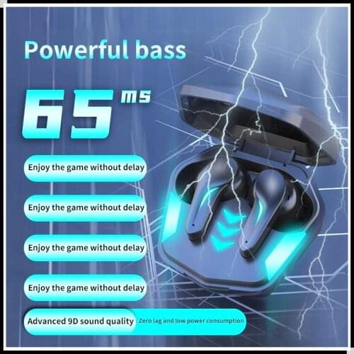 MD188 Gaming Headset 65 Ms Low latency TWS Earbuds Blutooth Sports Denoising Wireless Headphones Fone Bluetooth Gamer Qkz Ak6