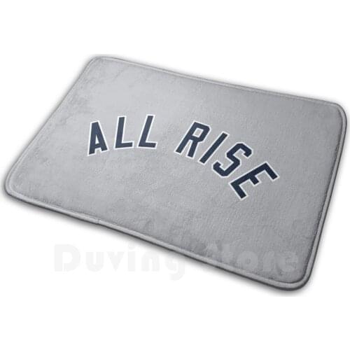 All Rise Jersey Script Mat Rug Carpet Anti-Slip Floor Mats Bedroom Giancarlo Stanton Giancarlo Stanton Mike Stanton Yankees New
