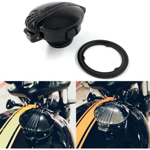 Motorcycle Petrol Fuel Gas Tank Cap Aluminum Monza Style Fuel Cap For Triumph Bonneville Bobber Black T120 T100 Street twin