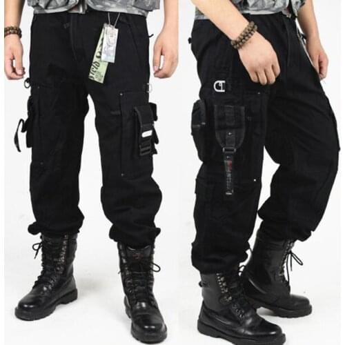 Overalls Male Mens Army Clothing Tactical Pants Miltary Work Many Pocket Combat Army Style Men Straight Trousers