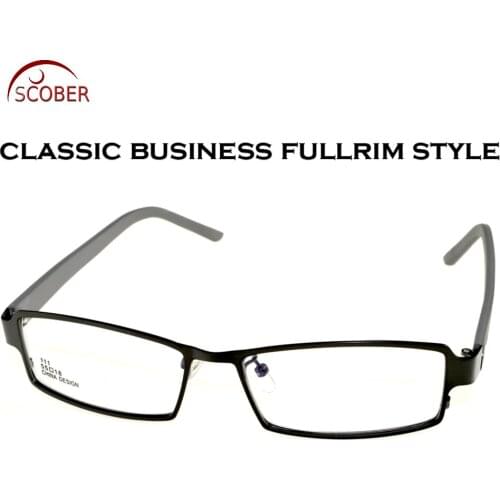 Full-rim Rectangle Light Eye Frame Titanium Alloy Custom Made Optical Myopia Reading Glasses Photochromic Progressive multifocal
