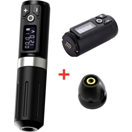 Plus Wireless Tattoo Machine Pen Powerful Brushless Motor 2000mah Battery Pack Portable Professional Tattoo Equipment