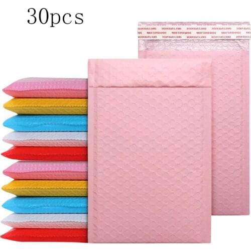 Bubble Envelope Mailing Bag Pouches Pink Bubble PolyMailer Self Seal Padded Envelopes For Magazine Lined Bubble Mailer