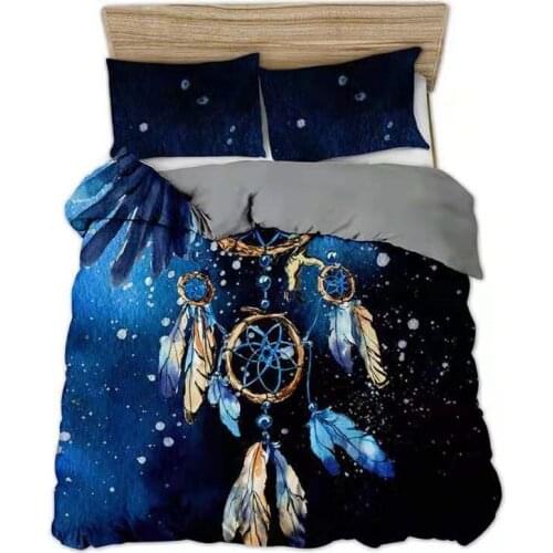 Luxury 3D Bedding Set Boho Comforter Set King / Queen Duvet Cover Set Dreamcatcher Bed Linen Quilt Cover Pillowcase Home Textile