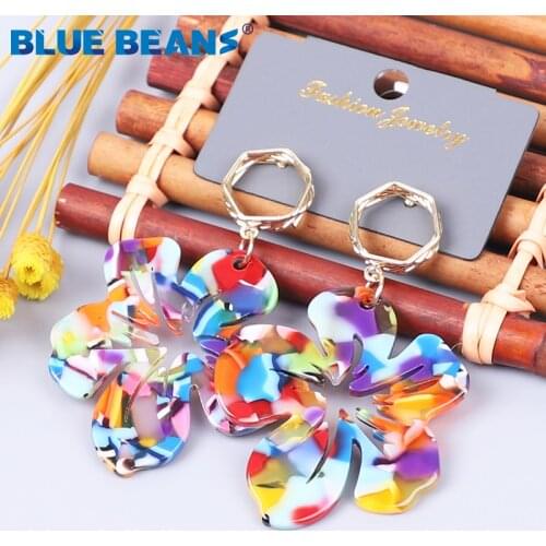 2020 New Flower Earrings Fashion Jewelry Drop Earrings For Women Big dangle Earrings Wedding Party Boho Butterfly Kpop Earings