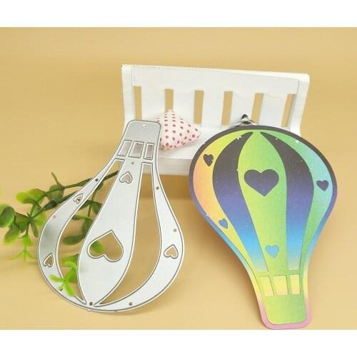 Color hot air balloon metal cutting die, scrapbook, photo album, greeting card, DIY decoration, handmade artwork