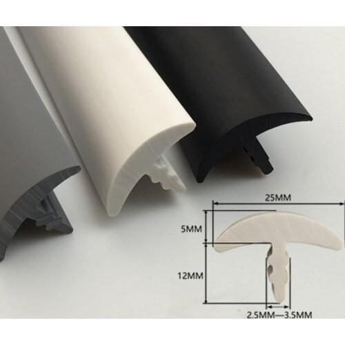 2 M /5 M T-shaped rubber sealing strip for Used for gap Sound insulation, waterproof and dustproof sealing strip