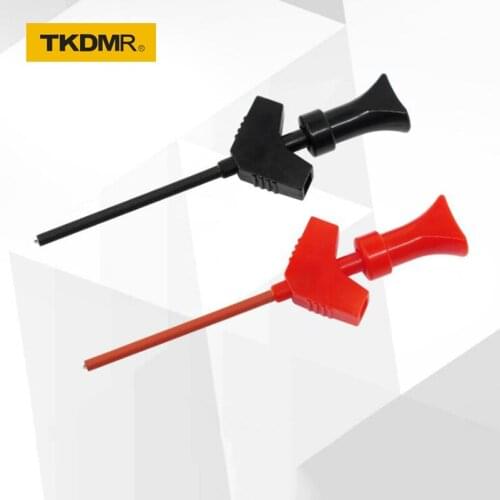 TKDMR 10Pcs mini grabber SMD IC test hook clip jumper probe Logic Analyzer Testing Accessories free shipping