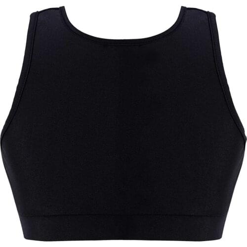 Kids Girls Sleeveless Yoga Top Hollow Out Back Stretchy Breathable Sport Bra Tops Gym Wear Active Workout Dance Top Sportswear