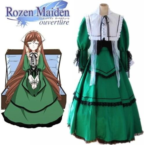 Unisex Rozen Maiden Sui sei seki Jade Stern Cosplay Costume Lolita Sets Suit