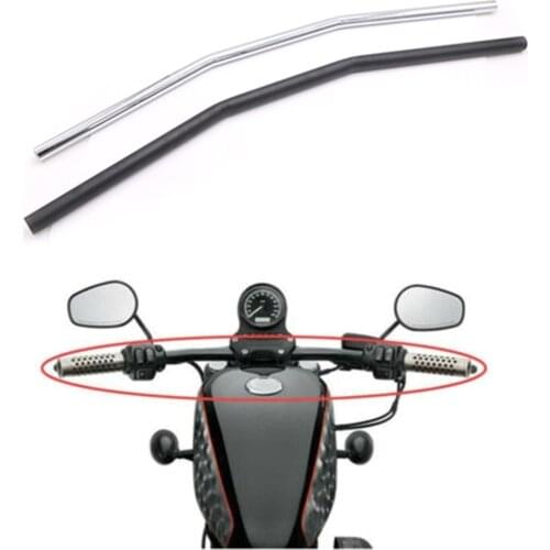 Universal 22MM Motorcycle Retro Handlebar High Quality Solid Handle Bar for Scooter Vintage Motor Bars Motorbike Low Handlebars