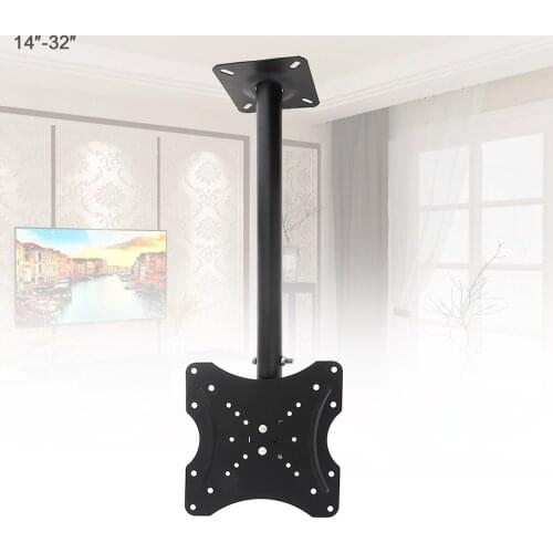 Universal 25KG Adjustable TV Flat Panel Wall Hanger Support 360° Rotation with Cable Clip for 14 - 32 Inch LCD LED TV Monitor