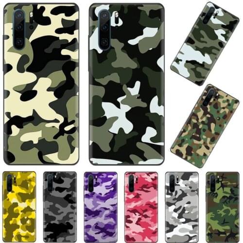 Military camouflage Phone Case For Huawei honor Mate P 9 10 20 30 40 Pro 10i 7 8 a x Lite nova 5t
