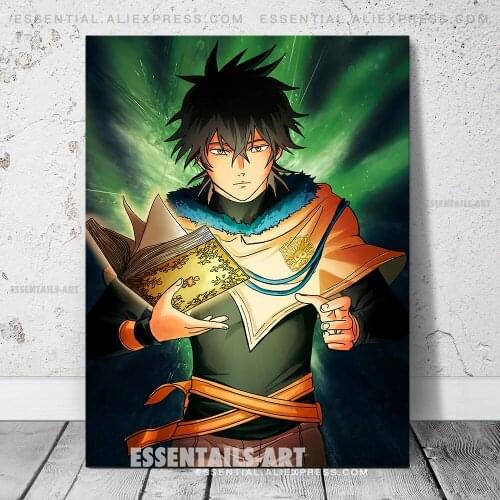 Yuno Power Grimoire Black Clover Poster Canvas Wall Art Painting Decor Pictures Bedroom Study Living Room Home Decoration Prints