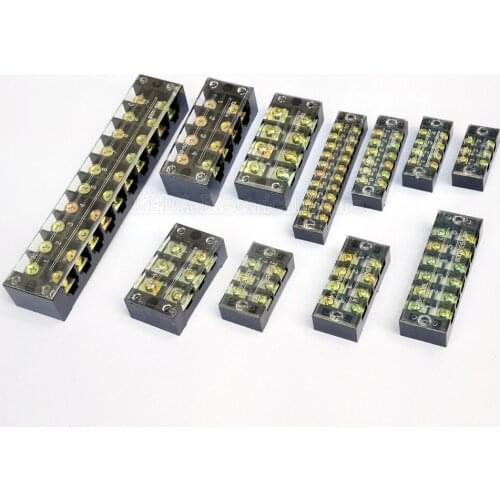 1Pcs TB-6003 TB-6004 TB-10003 TB-10004 600V Terminal Block Dual Row Connector/Cable Connector/Wire