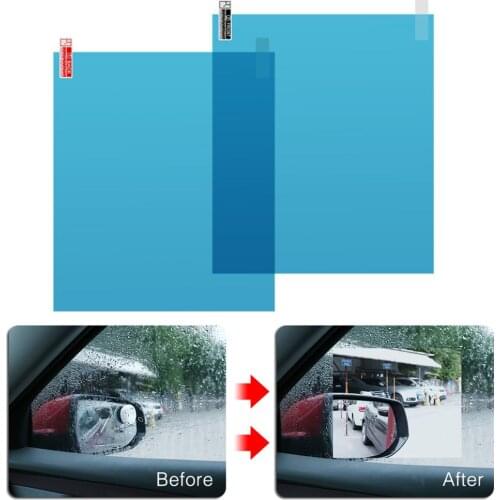 2pcs/set 175*200MM Car Window Anti Fog Film Car Rear Mirror Protective Film Rainproof Window Protective Film Car Accessories