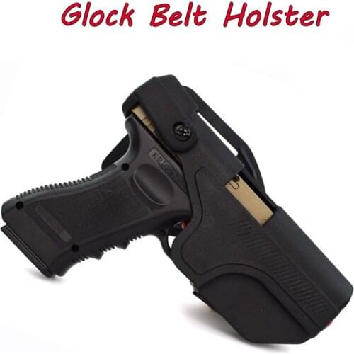 Fast Loaded Tactical Gun Glock 17 19 22 23 31 32 Belt Holster Military Hunting Airsoftsports Gun Case Right Hand Pistol Holster
