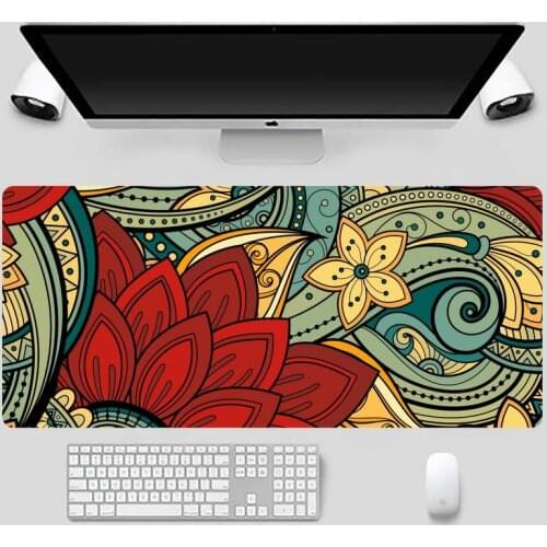 Color mandala Rubber PC Computer Gaming mousepad X XL XXL Non slip Cushion Thickness 2mm LockEdge equal LE