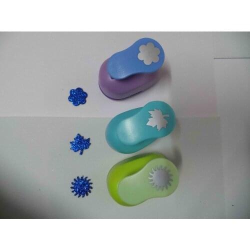 3pcs(2.5cm) sun,flower,maple shape craft punch set Punch Scrapbooking school Paper Puncher eva hole punch free shipping