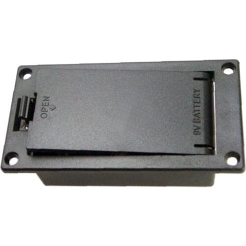 1 Pcs 9V Flat Mount Guitar Active Pickup Battery Holder Case Flat Box for Electric Guitar Bass Active Pickups Accessories