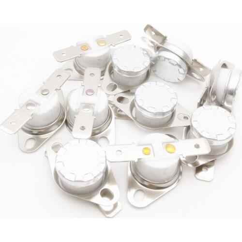 10pcs 250degrees Ceramic Thermostat Temperature Switch KSD301 10A 250V Normally Closed