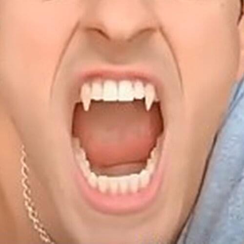 Vampire Fangs Retractable Vampire Braces Party Costume Creative Halloween Gear Cosplay Fangs Vampire False Teeth Free Shipping