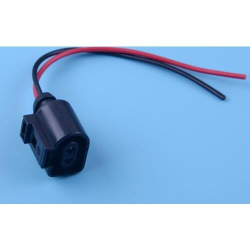 CITALL 2 Pin Fog Light Lamp Wiring Plug Pigtail Connector 1J0973722 for Audi A6 Allroad Quattro VW Jetta Golf GTI MK4 Passat