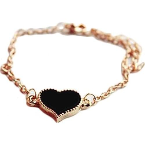 50% HOT SALE Women Love Heart Bracelet Bangle Jewelry Chain Party Cocktail Gift Love Heart Decor Women Jewelry Gift Dropshipping