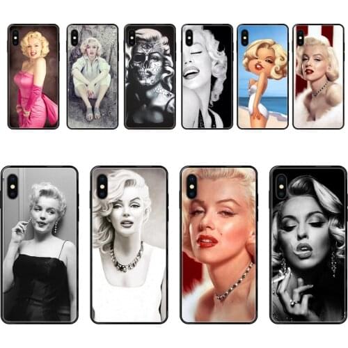 Marilyn Monroe Great Black Soft TPU Case Capa Cover For Galaxy Note 4 8 9 10 20 Plus Pro J6 J7 J8 M30s M80s Ultra 2016 2017 2018