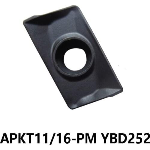 Original APKT 11T304 11T308 160408 APKT11T304-PM APKT11T308-PM APKT160408-PM YBD252 Carbide Insert Lathe Cutter Turning Tool
