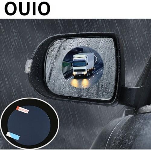 OUIO Car Rearview Mirror waterproofing Rainproof Film For Acura Chevrolet Cruze Aveo Peugeot 307 308 Seat Leon Mazda 3 6 CX-5