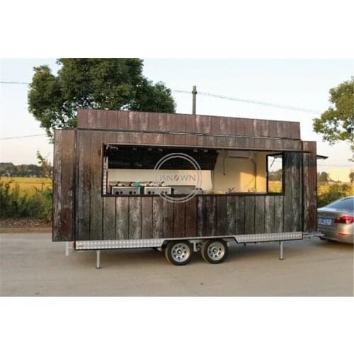 Customized mobile food serving cart food vending cart for coffee,ice cream