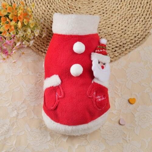 Christmas Warm Pet Dog Coat Clothes Dog Autumn Winter Cat Dog Clothes For Small Medium Dogs Puppy Chihuahua Pug Clothes
