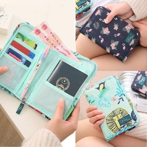 Cute Nylon Waterproof Travel Passport Cover ID Document Organizer Passport Holder Wallet Women Men Credit Card Case Purse Bag
