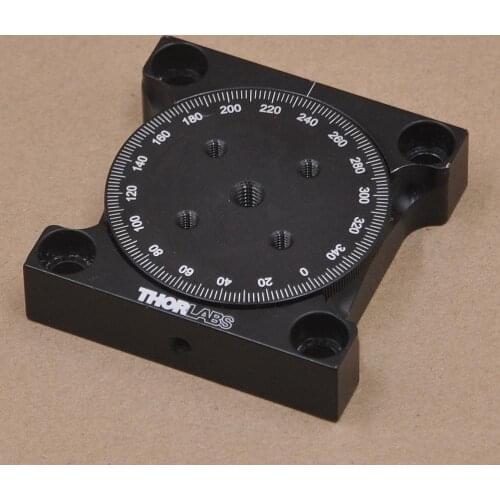 THORLABS manual 360 degree rotating platform optical indexing disc fine-tuning slide table 50.8x62.25mm