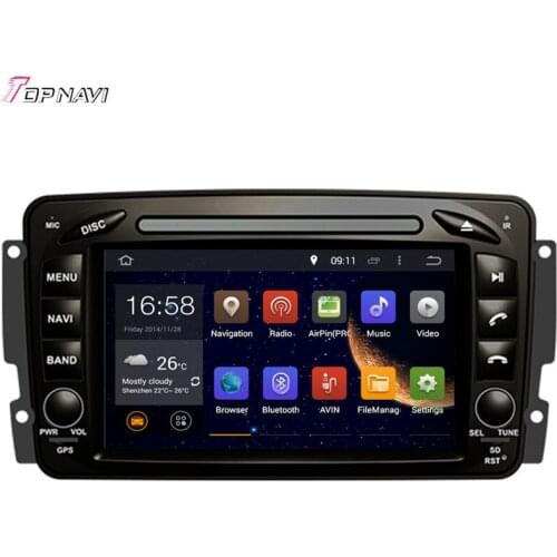 TOPNAVI 7'' Octa Core Android 6.0 Car Radio for Viano/Vito/E-W210/C-W203/A-W168 /SLK-W170 /CLK-C209 W209/C208 W208/M/W163/W463