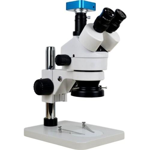 Trinocular microscope CCD microscope industrial camera USB digital microscope PCB magnifier