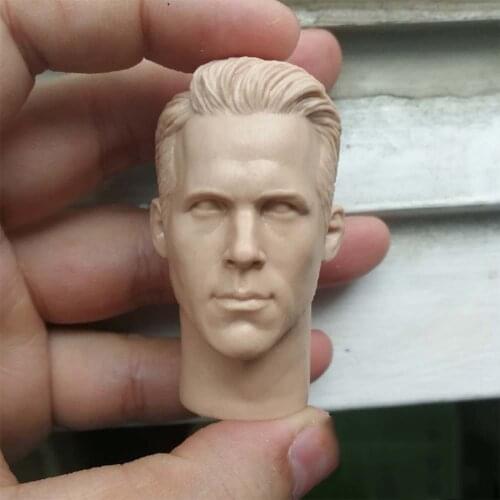1/6 Scale Ryan Reynolds Unpainted Young Handsome Head for 12''Action Figures Bodies